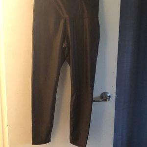 Faux leather pants